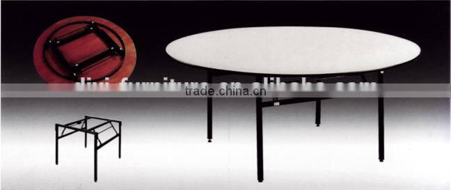 Hot Sale Hotel Folding Round Wooden Banquet Table