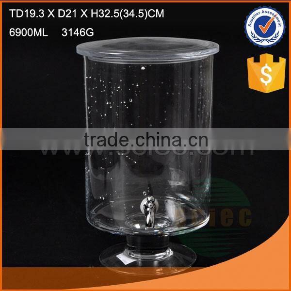 Different shaped glass jar with tap and high quality for world market