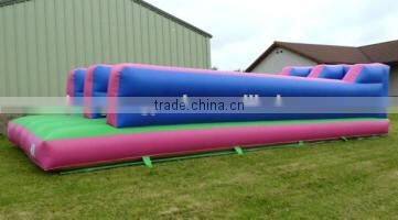 double lanes inflatable bungee run equipment