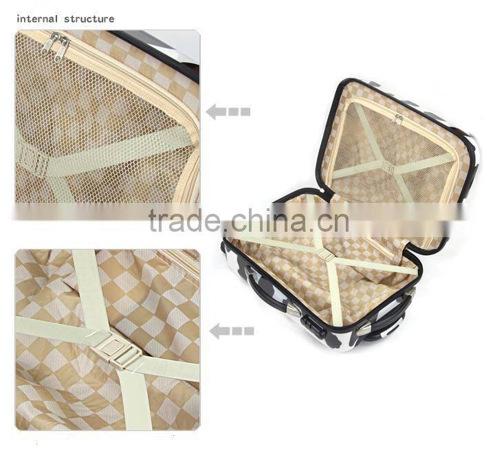 fashional and cute abs pc luggage ,travel luggage,abs suitcase