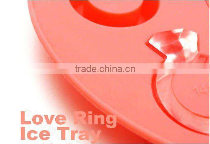 love ring shaped Silicone Ice Cube Tray