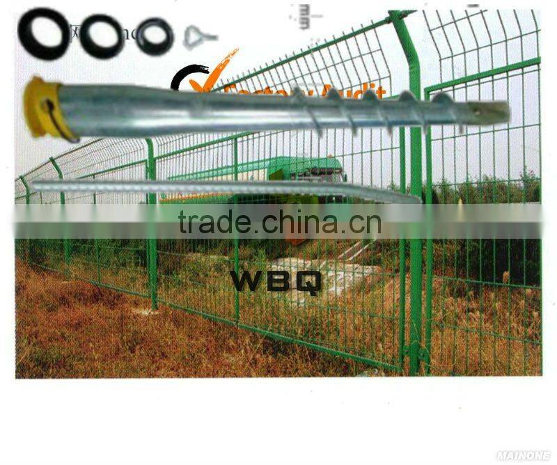 The cheapest of mesh fencing with ground screw anchor