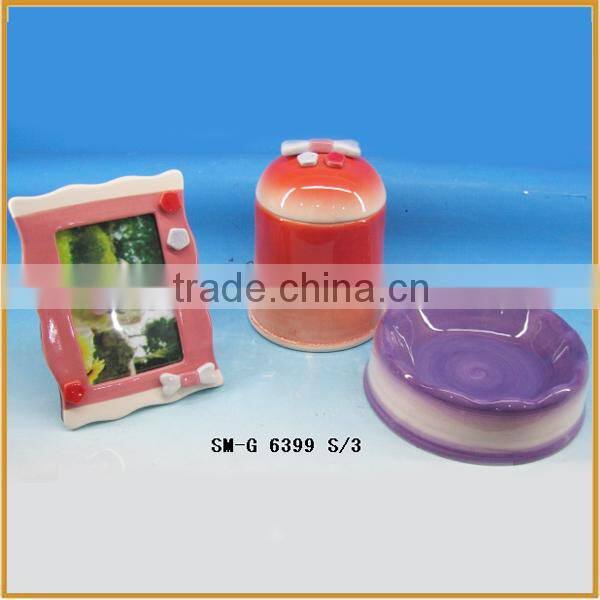 new dog bowl set ceramic pet bowl pet food caniser pet photo frame