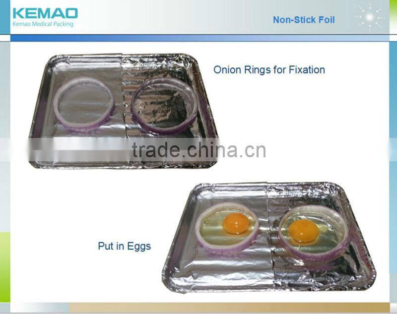 Silicon oil coated aluminum foil roll for barbecue food
