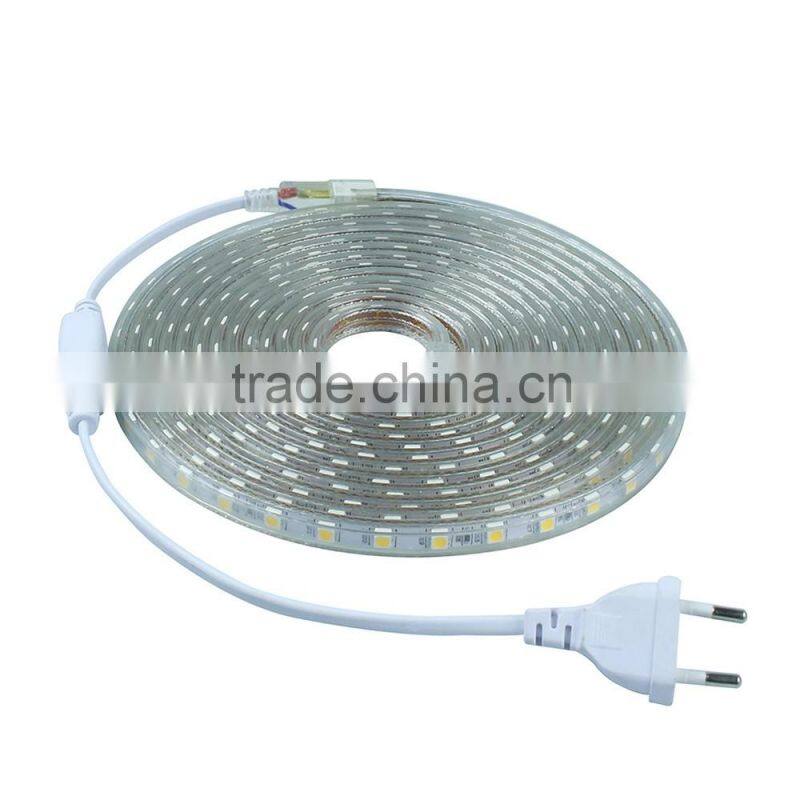 5050 30led/m 220v Flexible LED Strip CE ROHS 2years warranty