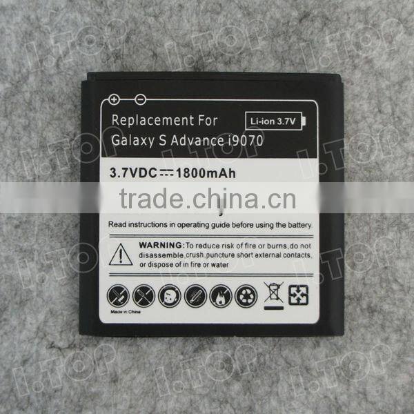 For Samsung Galaxy S Advance i9070 battery,3.7V 1500mAh, Made in china