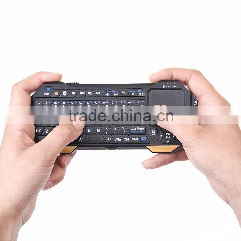 IS11-BT05 Portable Mini Bluetooth Keyboard With Built-in Touchpad for Smartphone Tablet PC Smart TV