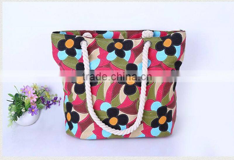 Newest wholesale chevron jute tote bag beach bags canada