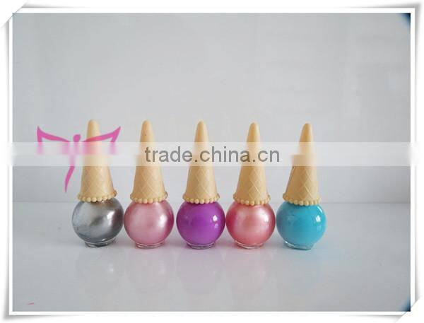 New ice cream nail polish bottle design eco-friend organic nail polish