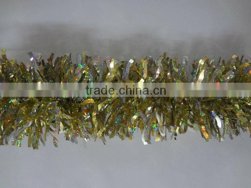 tinsel garland christmas decoration