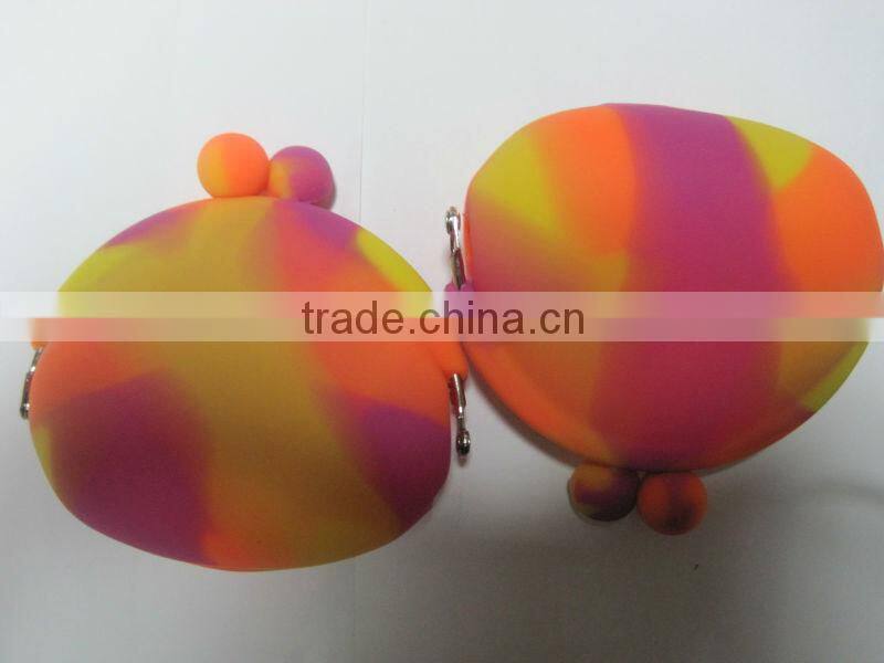 silicone mix color wallets