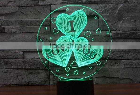 162-3d Acrylic Lamp Sculpture Words Of I Love You Romantic Bedroom Night Light Amazing Loved Gift Loving Words 3d Art Lamp