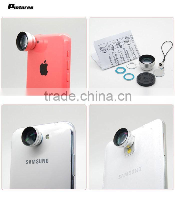 mobile phone zoom lens 10x macro Lens no dark corner shadow wide-angle lens for iphone samsung htc xiaomi