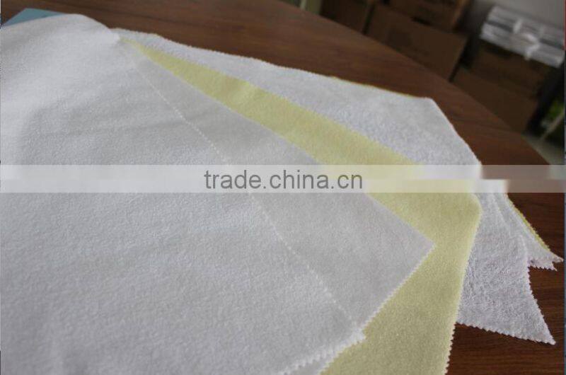 PU Laminated Waterproof Bleached Towelling Fabric(75%cotton25%polyester)