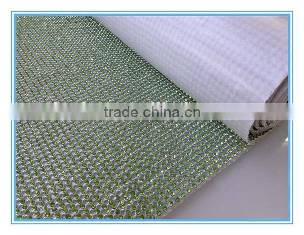Hot adhesive rhinestone trimming sheet,crystal rhinestone mesh wholesale