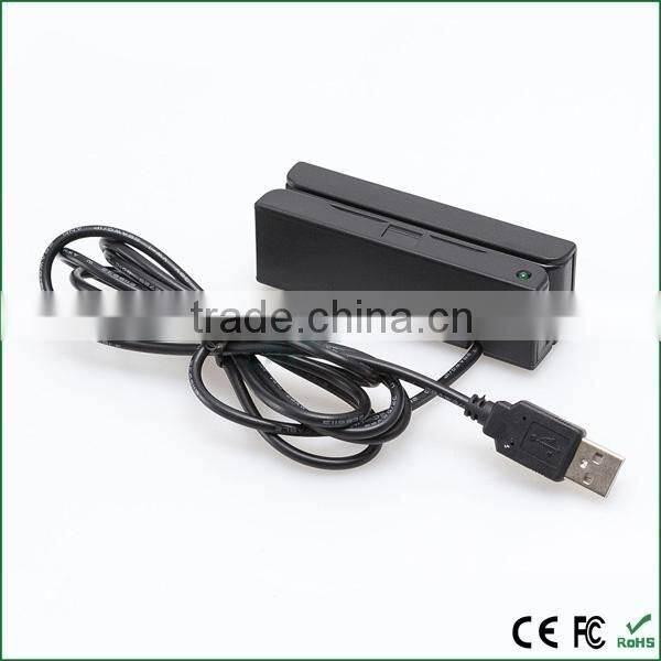 USB Magnetic card reader track1 2 3
