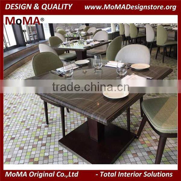 High End Customized Michelin Restaurant Furniture, Luxury Marble Top Dining Table