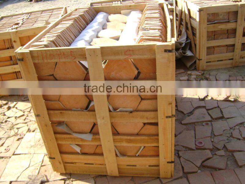 Hexagon terracotta tiles,octagon terracotta tiles