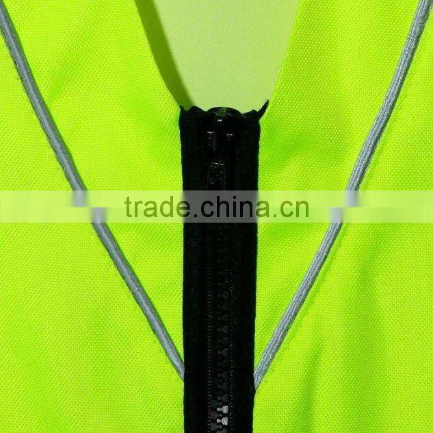 Fluorescence Green reflectitive material workwear vests