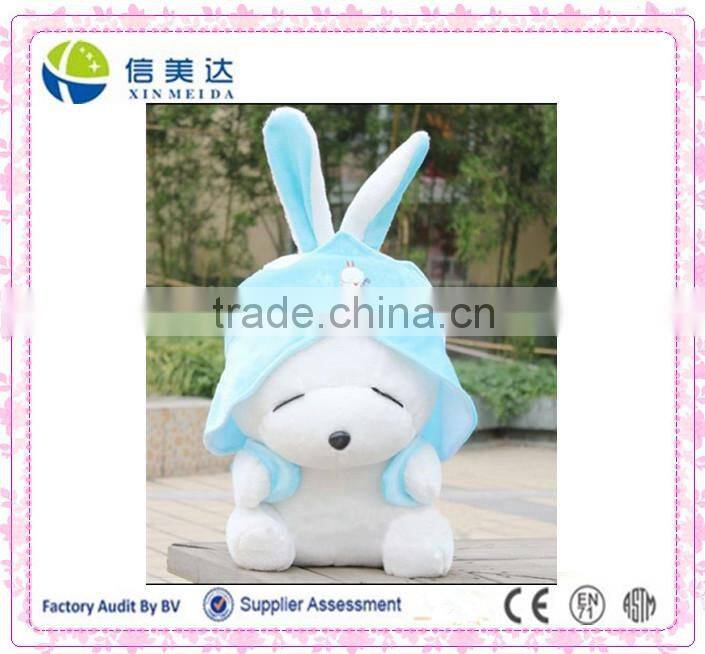 Hotsale in China white small eyes rabbit with a hat