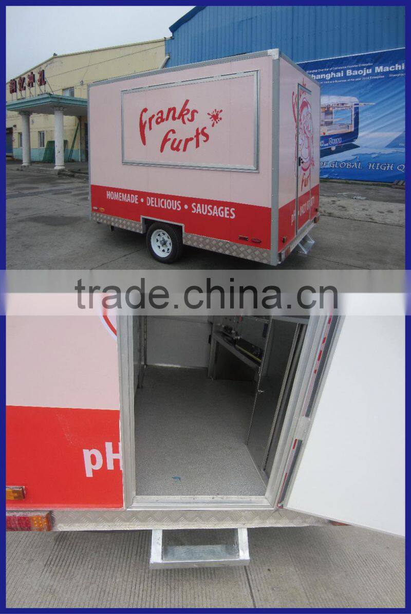 European Quality, Chinese Price fv-40 mobile food van bicycle for food sale food vending trailer for sale