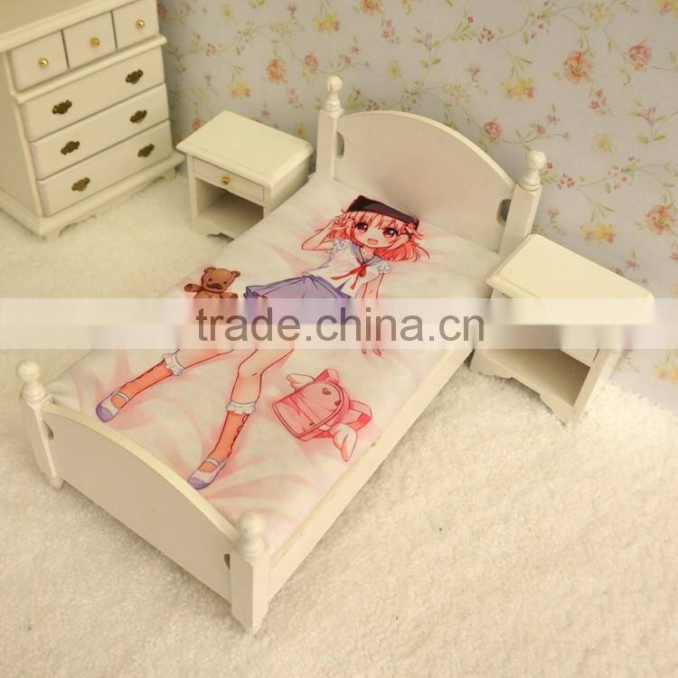 bed sheet fabric video games best selling product anime custom bed sheets School-Live! Takeya Yuki