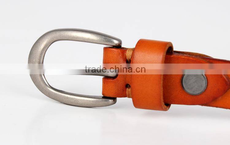 15 Years Belt Factory Wholsale Price Original Famale Leather Belt SWF-W1506070104