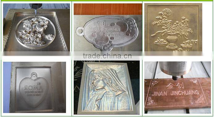 China 3.2kw spindle round guide rail metal cnc carving machine 6090