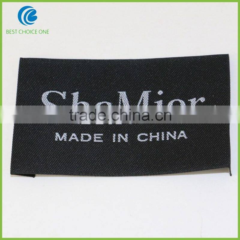 China Customized Brand Name Fabric Cloth Garment Label Woven Cheap Clothing Labels