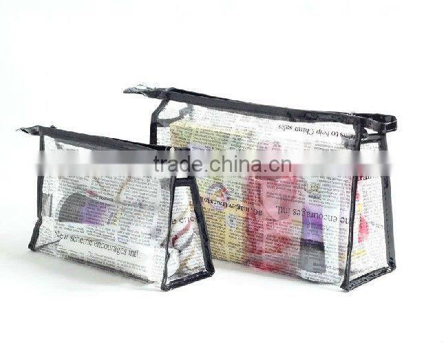 Beautiful Reusable Cheap Clear Plastic Zipper Makeup Bag