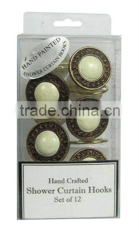 SHOWER HOOK,BATHROOM ACCESSORY,SHOWER CURTAIN COLLECTION
