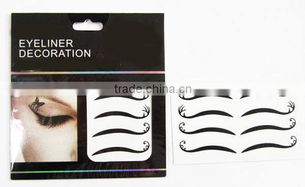 Custom fashion temporary makeup floral eye shadow stciker eyelids tattoo party eyes decoration sticker