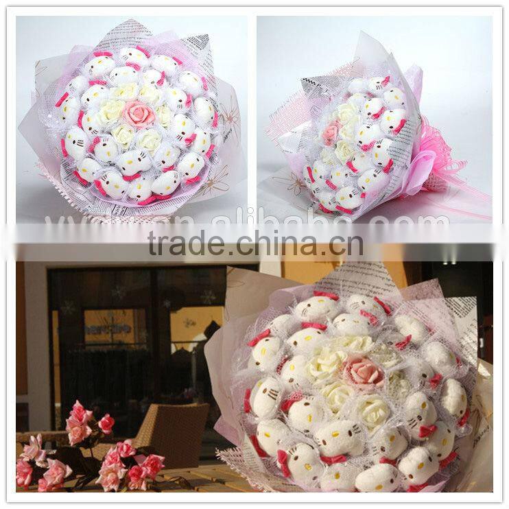 novelty hello kitty flower bouquet wedding gift