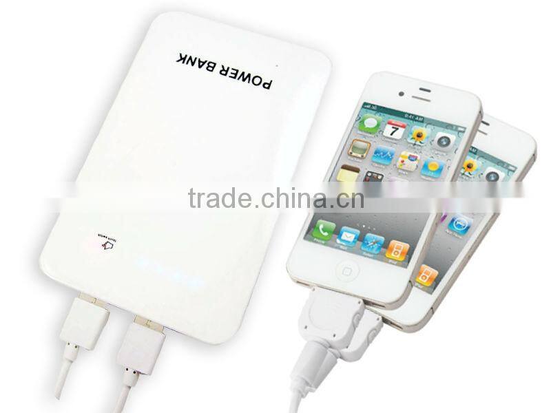 dual USB power bank&mobile charger for mp3,mp4,digital camera,smartphones