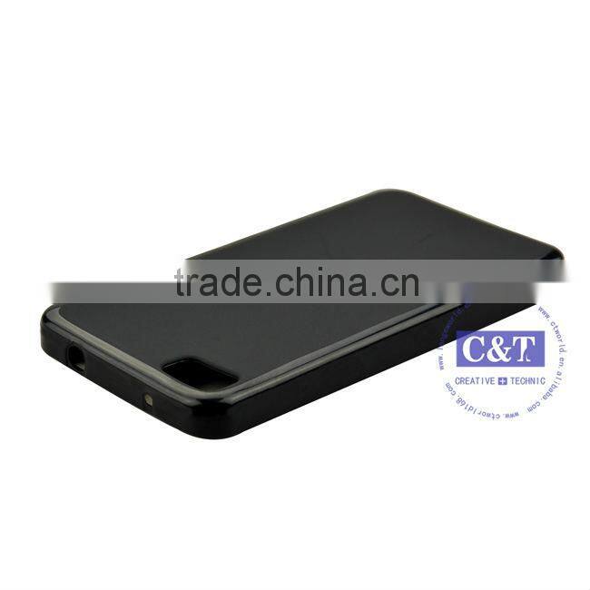 C&T colorful flower design TPU cover for Blackberry mobile phone