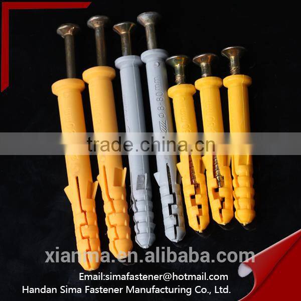 plastic anchor/plastic wall plug/tapered wall plug