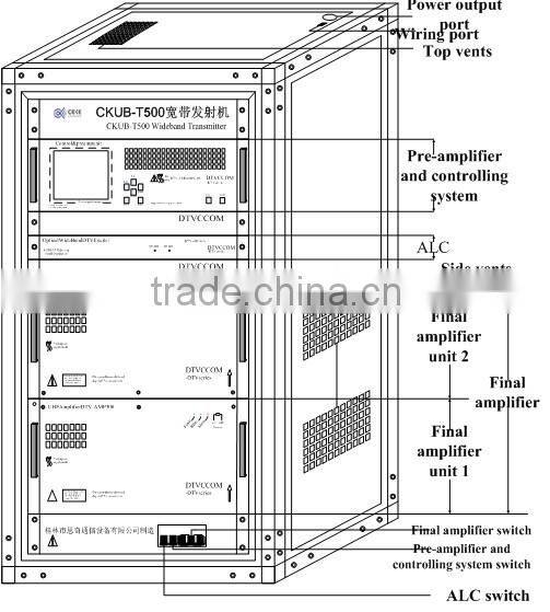 500W DVB-T2 HD/SD digital video transmitter