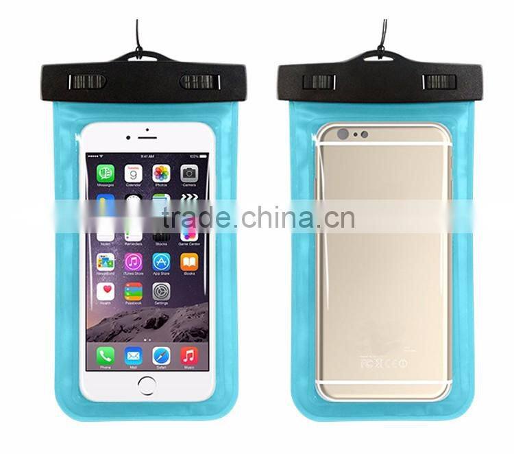 PVC Universal Mobile Phone Waterproof Bag Pouch Cover Case For iPhone 6 4.7 5.5 For Samsung Galaxy Note 4 3 2 S6 S6 Edge S5 S4