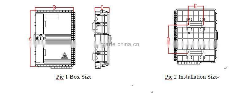 16pc Adapter SC pole mount box splice box wall mounted box optical fiber termination box