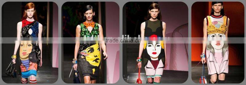 Jacquard elastic fabric for girls' dress jacquard lace fabric