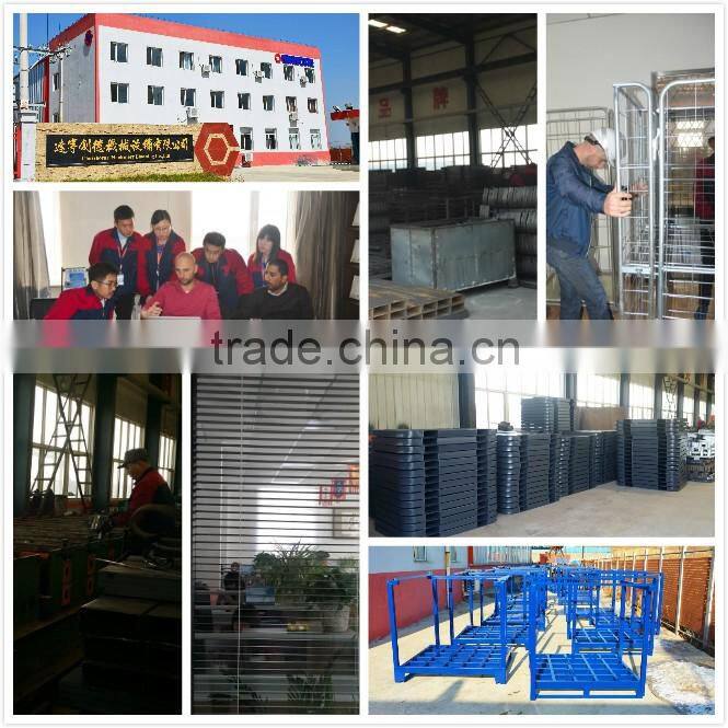 Stackable Storage Wire Mesh Pallet Cage/Container With Galvanized Finished