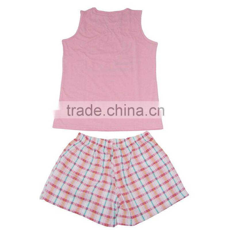 Kevince Ladies jersey short homewear pyjamas knitting woman clothing nightwear sleepwear MOQ2000sets