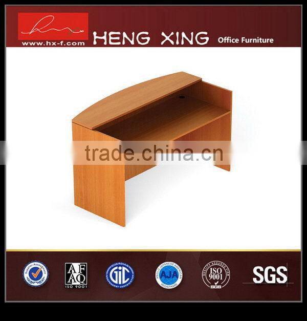 Top quality new design glossy reception table