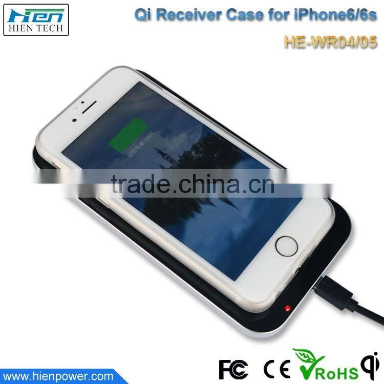 For iPhone 6 plus and iPhone 6s plus Qi Wireless Charger Receiver Case mobile phone battery charger accessories