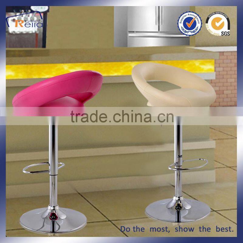 Cheap Red PU Leather Bar Stool For Sale