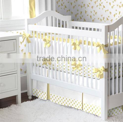 Yellow and White New Design Lovely Kid Bedding