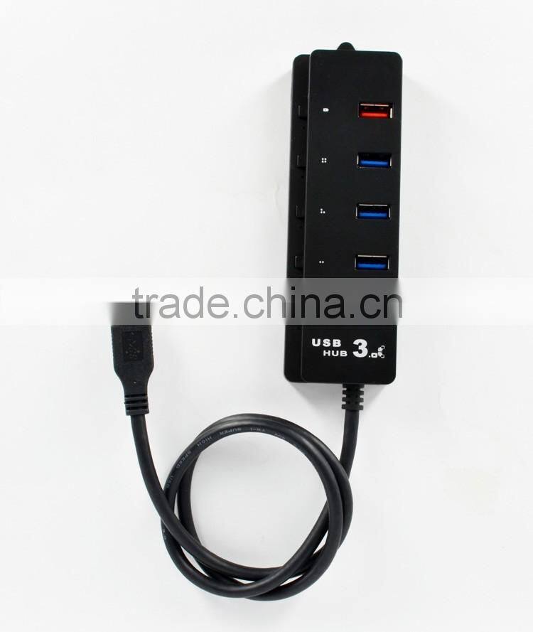 Super Speed 5 port USB 3.0 HUB with individual on/off switches , 4 port USB 3.0 HUB +1 quick charging port