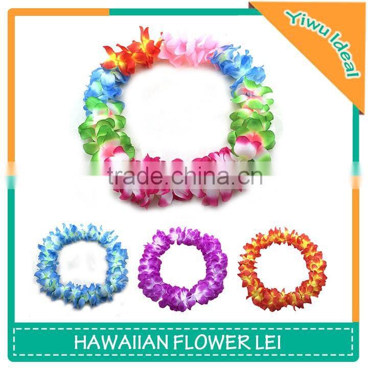 Rainbow Polyester Flower Garland Hawaiian Graduation Leis