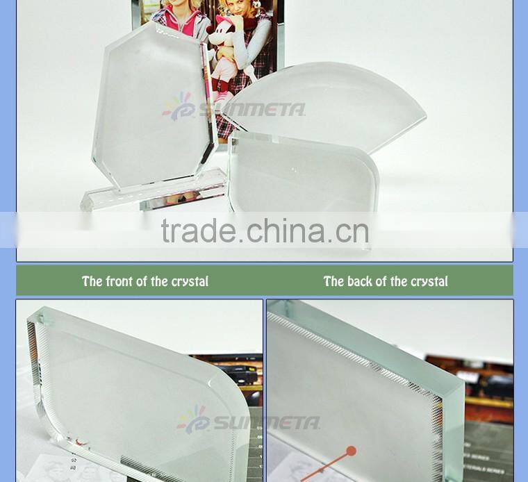 Sunmeta Wholesale Blank Sublimation 3D Crystal Photo Frame