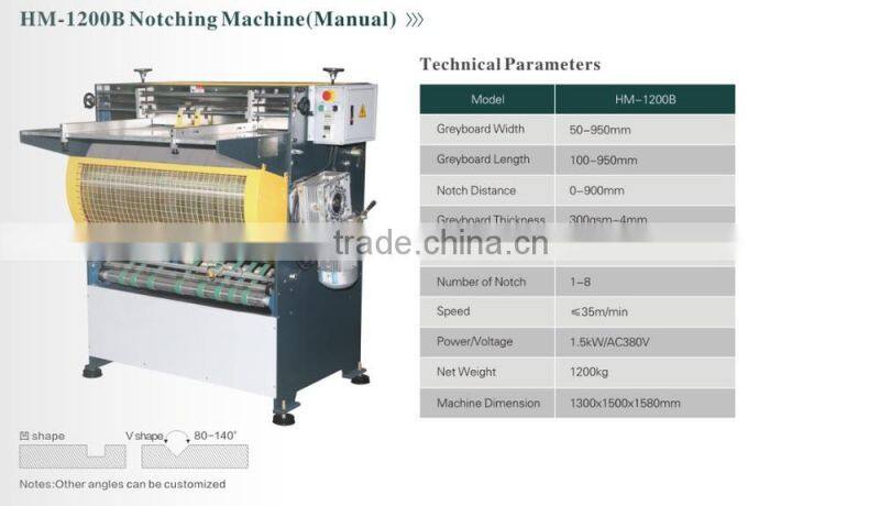 HM-1200B Greyboard Notching Machine